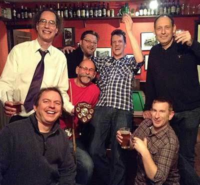 King's Head celebrate winning Division 1