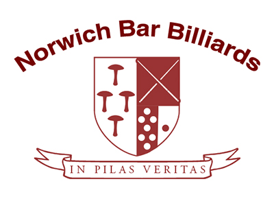 The Norwich Bar Billiards coat of arms and motto 'in pilis vertias'